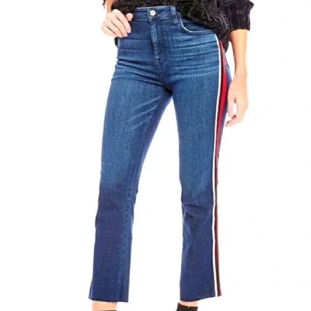 Sanctuary by Anthropologie Modern Straight Crop High Rise Jeans Size 2